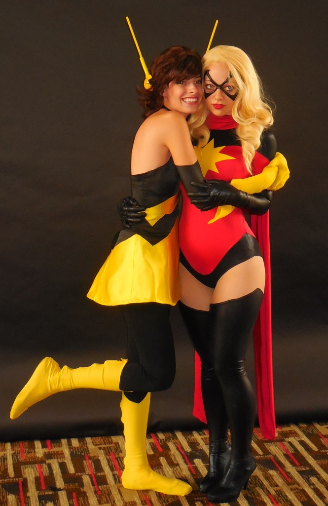 Wasp and Miss Marvel! This was the cutest pic I took.
